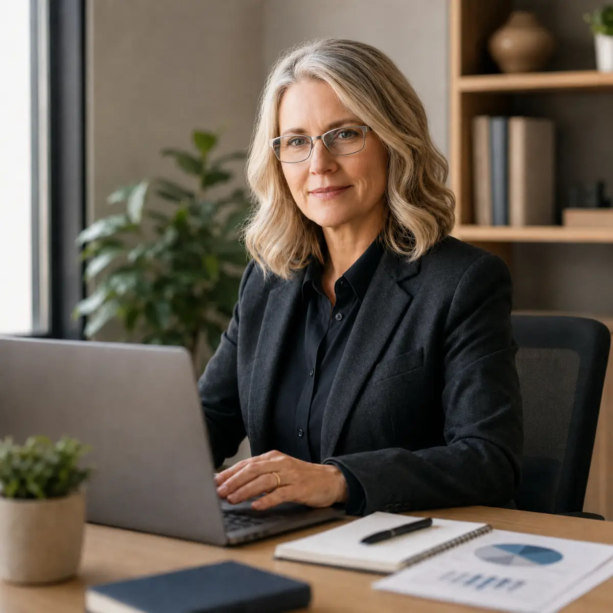 Recruitment manager reviewing candidates 