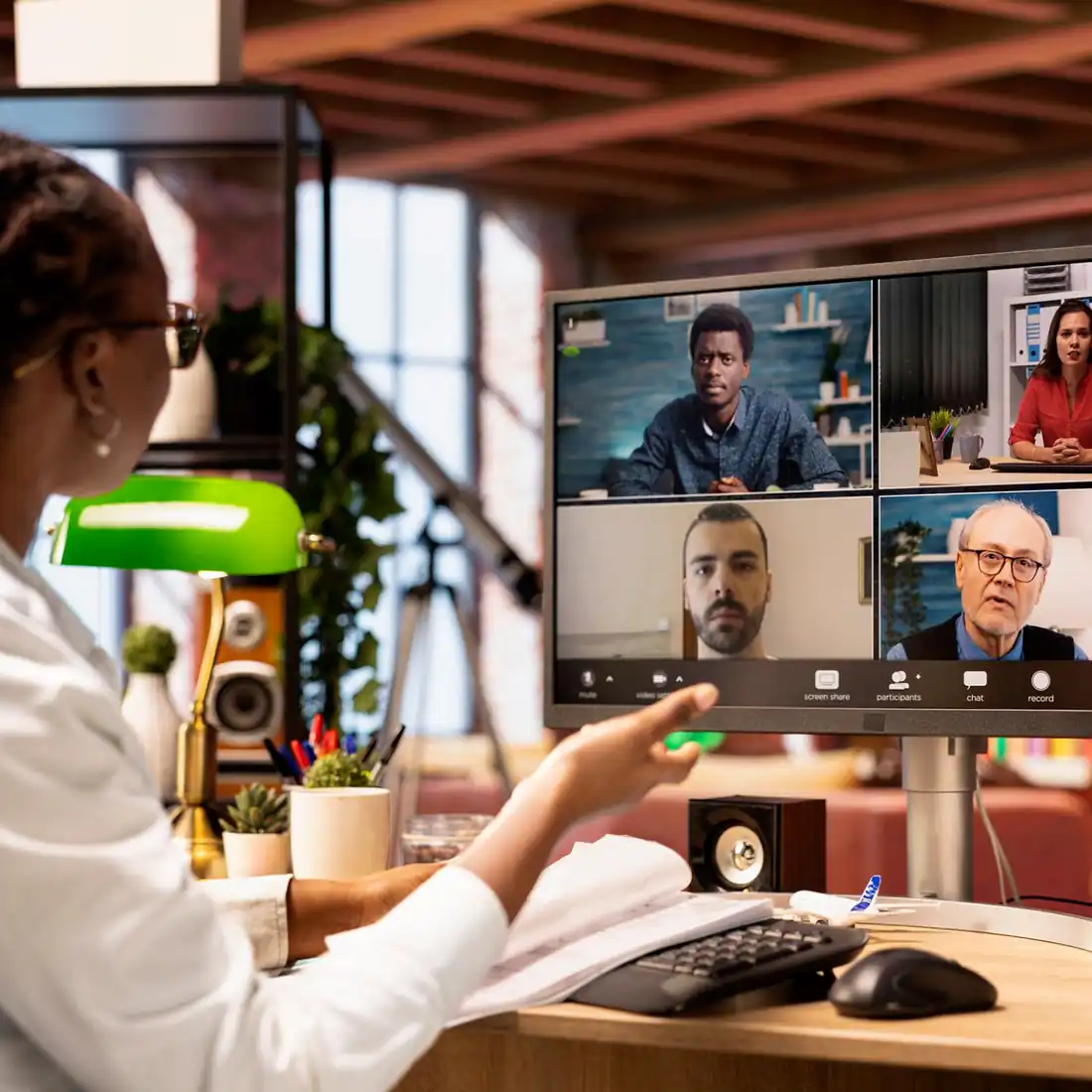 Structured online workplace coaching session
